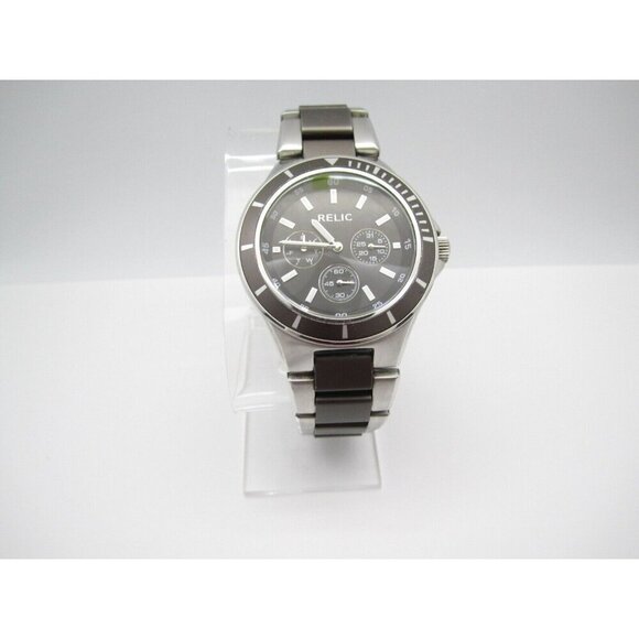 Men Relic Quartz 50m WR Analog 41mm Round Watch (H562) "New Battery" - Picture 5 of 10